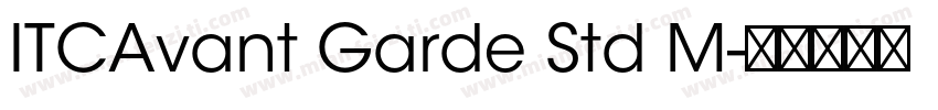 ITCAvant Garde Std M字体转换